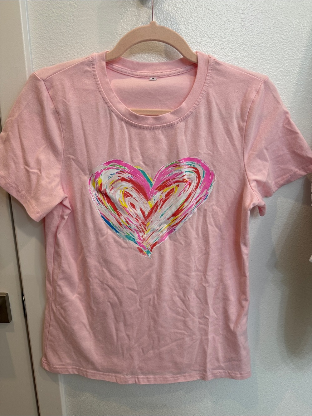 Pink Heart Graphic Tee